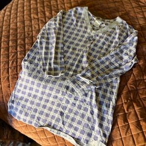 Vintage Medium 80’s Plaid Long Sleeve Shirt